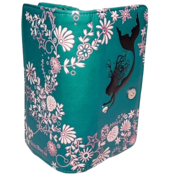 Mermaid Wallet NWT - Shagwear Teal Vegan Leather - Ladies Womens Gift Ideas - Picture 4 of 10